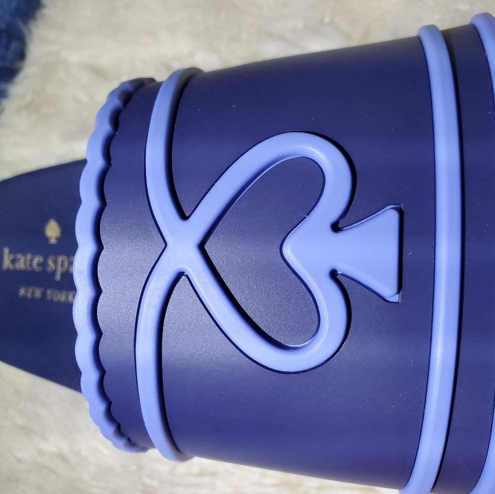 Kate Spade Brigitte Pool Slides Women’s SZ 10 Navy Blue - Picture 7 of 10